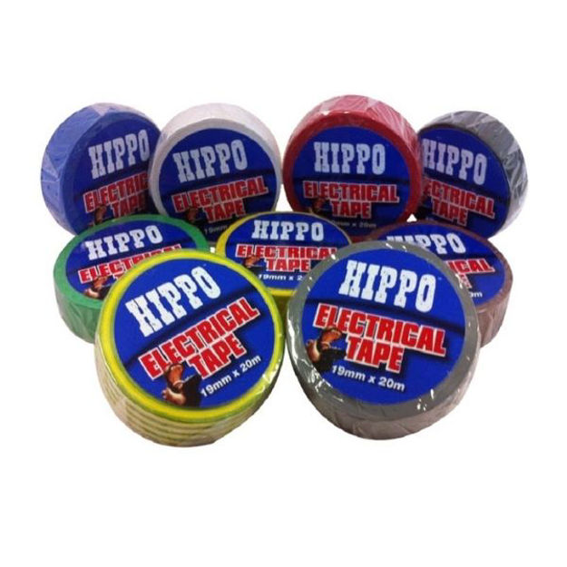 Picture of HIPPO ELECTRICAL TAPE 19MM X 20M BLACK