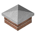 Picture of 21" 530MM PIER CAP 21"X21" (21" x21" Four Way Weathered Pier Cap)