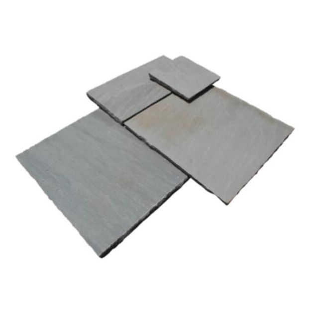 Picture of NATURAL SANDSTONE CALIBRATED 22MM PATIO 
PACK 15.25SQM GREY