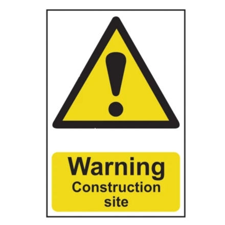 Picture of SCA0958 A4 WARNING CONSTRUCTION SITE