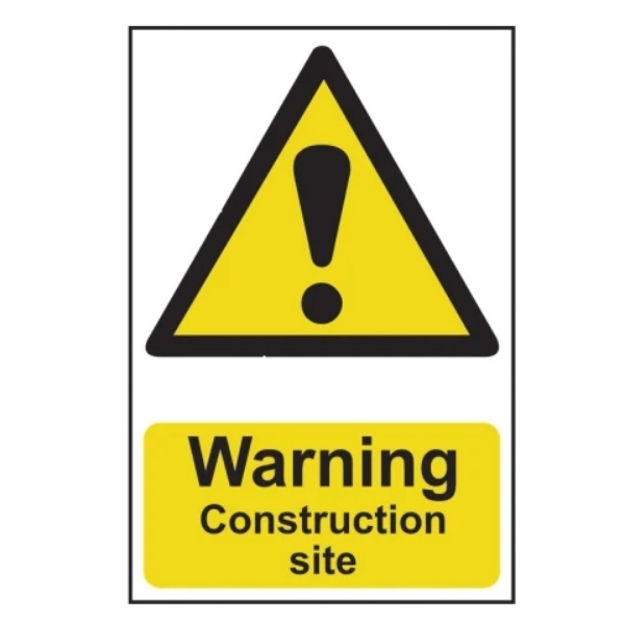 Picture of SCA0958 A4 WARNING CONSTRUCTION SITE