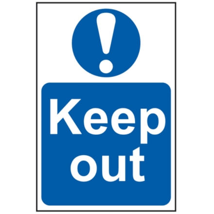 Picture of KEEP OUT SIGN- PVC (200 X 300MM)