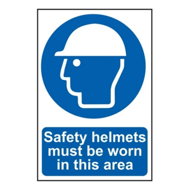Picture of SAFETY HELMETS MUST BE WORN IN THIS AREA - PVC (200 X 300MM)