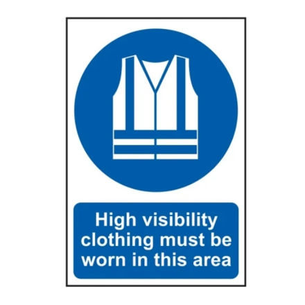 Picture of HIGH VISIBILITY CLOTHING MUST BE WORN IN THIS AREA - PVC (200 X 300MM)