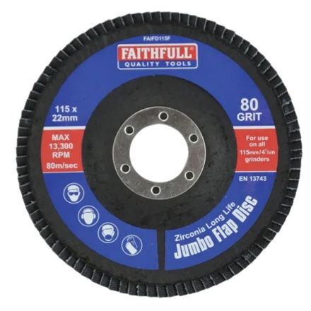 Picture of FAI/FULL FLAP DISC 115MM X 22MM FINE