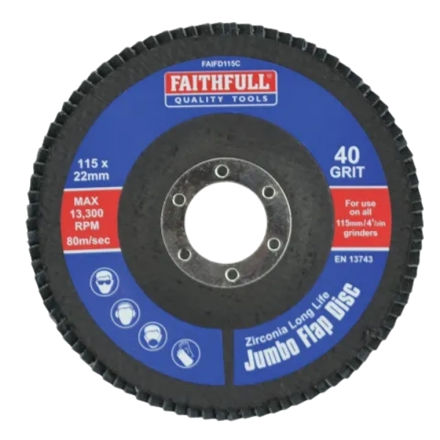 Picture of FAI/FULL FLAP DISC 115MM X 22MM COARSE