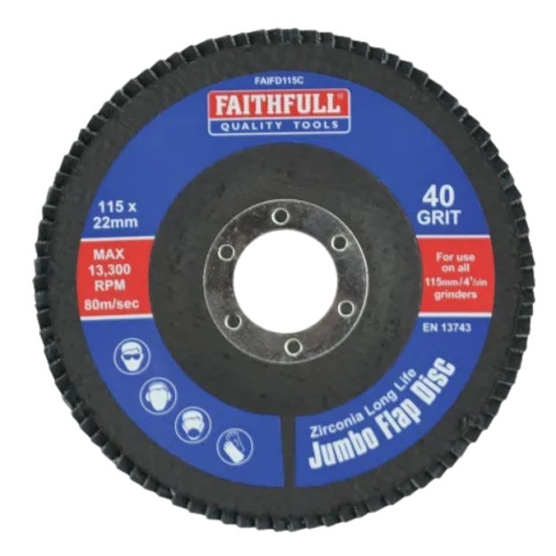 Picture of FAI/FULL FLAP DISC 115MM X 22MM COARSE