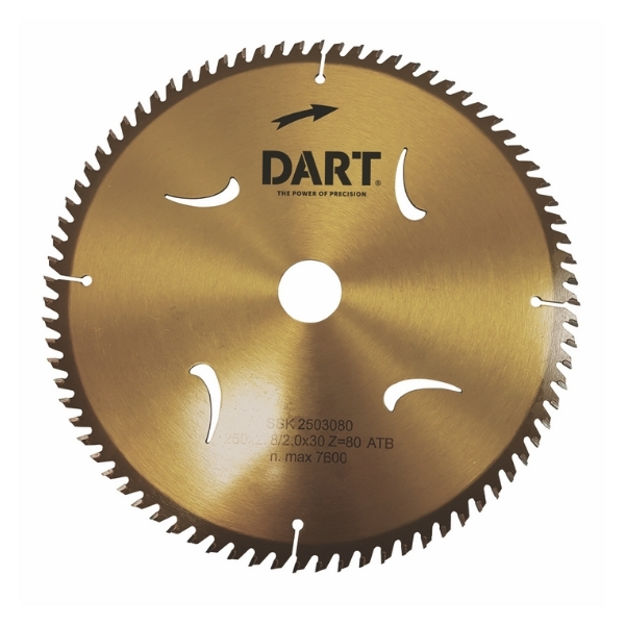 Picture of SSK2163040 DART GOLD ATB WOOD SAW BLADE
DIA 216MM X 30B X 40Z
