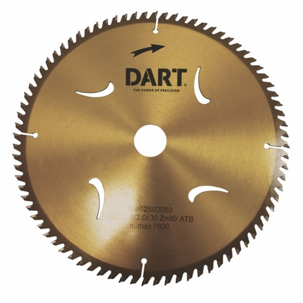 Picture of SSK2503040 DART GOLD ATB WOOD SAW BLADE
DIA 250MM X 30B X 40Z

