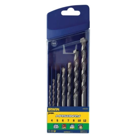 Picture of IRWIN MASONRY DRILL BIT SET 4-12MM (7 PIECE)