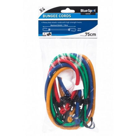 Picture of BLUESPOT 4 PCE 75CM BUNGEE CORDS