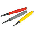 Picture of STANLEY DYNAGRIP 3 PIECE NAIL PUNCH SET (0.8, 1.6, 2.4MM)