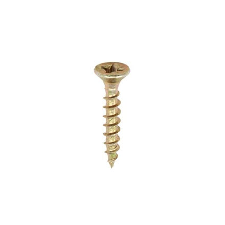 Picture of TIMCO CLASSIC COUNTERSUNK SCREW PZ1 YELLOW 3.0 X 12MM (200 PACK)