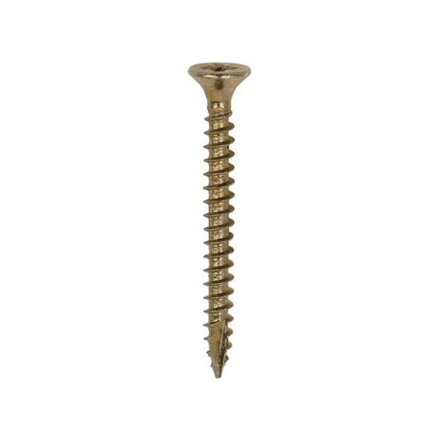 Picture of TIMCO CLASSIC COUNTERSUNK SCREW PZ1 YELLOW 3.0 X 40MM (200 PACK)