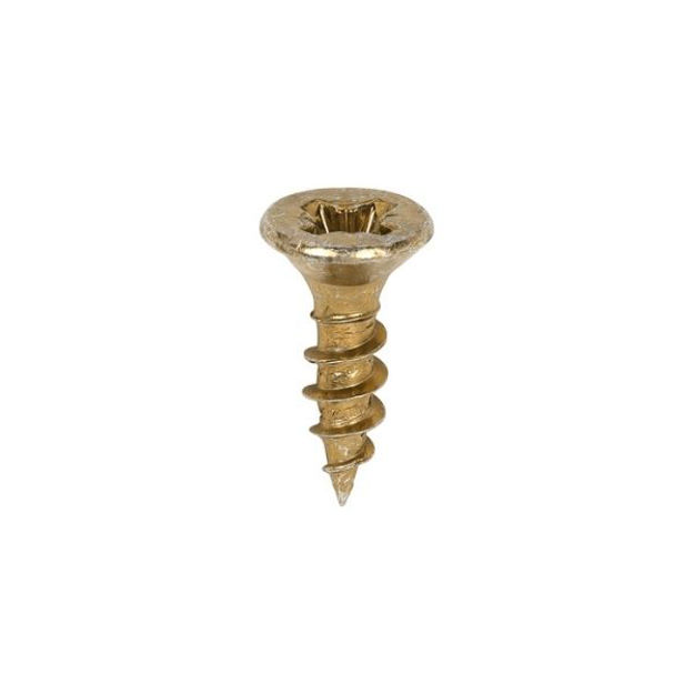 Picture of TIMCO CLASSIC COUNTERSUNK SCREW PZ2 YELLOW 3.5 X 12MM (200 PACK)