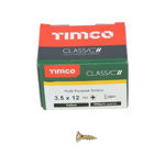 Picture of TIMCO CLASSIC COUNTERSUNK SCREW PZ2 YELLOW 3.5 X 12MM (200 PACK)