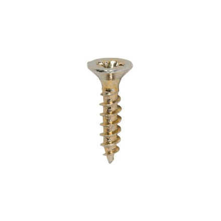 Picture of TIMCO CLASSIC COUNTERSUNK SCREW PZ2 YELLOW 3.5 X 16MM (200 PACK)