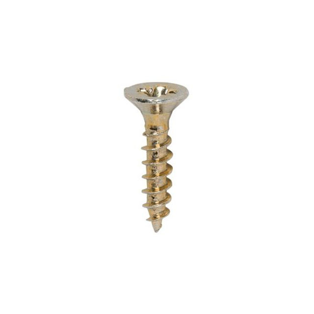 Picture of TIMCO CLASSIC COUNTERSUNK SCREW PZ2 YELLOW 3.5 X 16MM (200 PACK)
