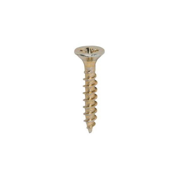 Picture of TIMCO CLASSIC COUNTERSUNK SCREW PZ2 YELLOW 3.5 X 20MM (200 PACK)