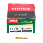 Picture of TIMCO CLASSIC COUNTERSUNK SCREW PZ2 YELLOW 3.5 X 25MM (200 PACK)