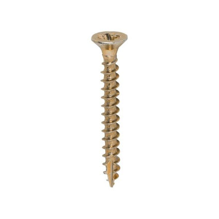 Picture of TIMCO CLASSIC COUNTERSUNK SCREW PZ2 YELLOW 3.5 X 30MM (200 PACK)