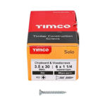 Picture of TIMCO SOLO COUNTERSUNK WOODSCREW PZ2 ZINC 3.5 X 30MM (200 PACK)