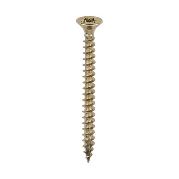 Picture of TIMCO CLASSIC COUNTERSUNK SCREW PZ2 YELLOW 3.5 X 40MM (200 PACK)