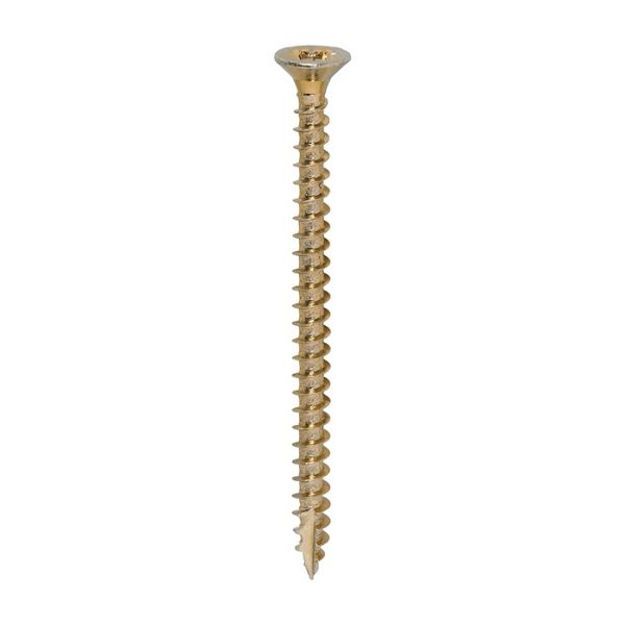 Picture of TIMCO CLASSIC COUNTERSUNK SCREW PZ2 YELLOW 3.5 X 50MM (200 PACK)