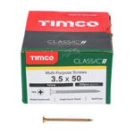Picture of TIMCO CLASSIC COUNTERSUNK SCREW PZ2 YELLOW 3.5 X 50MM (200 PACK)