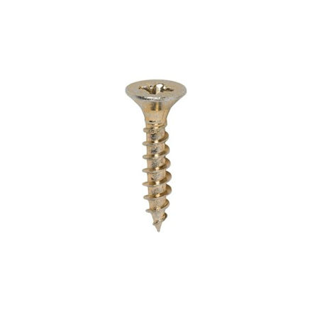Picture of TIMCO CLASSIC COUNTERSUNK SCREW PZ2 YELLOW 4.0 X 20MM (200 PACK)