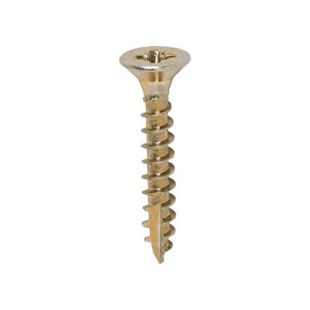 Picture of TIMCO CLASSIC COUNTERSUNK SCREW PZ2 YELLOW 4.0 X 30MM (200 PACK)