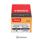 Picture of TIMCO SOLO COUNTERSUNK WOODSCREW PZ2 ZINC 4.0 X 30MM (200 PACK)