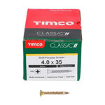 Picture of TIMCO CLASSIC COUNTERSUNK SCREW PZ2 YELLOW 4.0 X 35MM (200 PACK)