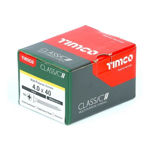 Picture of TIMCO CLASSIC COUNTERSUNK SCREW PZ2 YELLOW 4.0 X 40MM (200 PACK)