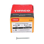 Picture of TIMCO SOLO COUNTERSUNK WOODSCREW PZ2 ZINC 4.0 X 40MM (200 PACK)