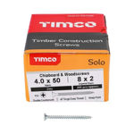 Picture of TIMCO SOLO COUNTERSUNK WOODSCREW PZ2 ZINC 4.0 X 50MM (200 PACK)