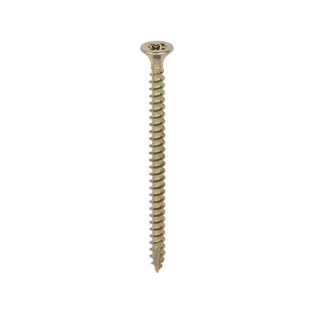 Picture of TIMCO CLASSIC COUNTERSUNK SCREW PZ2 YELLOW 4.0 X 60MM (200 PACK)