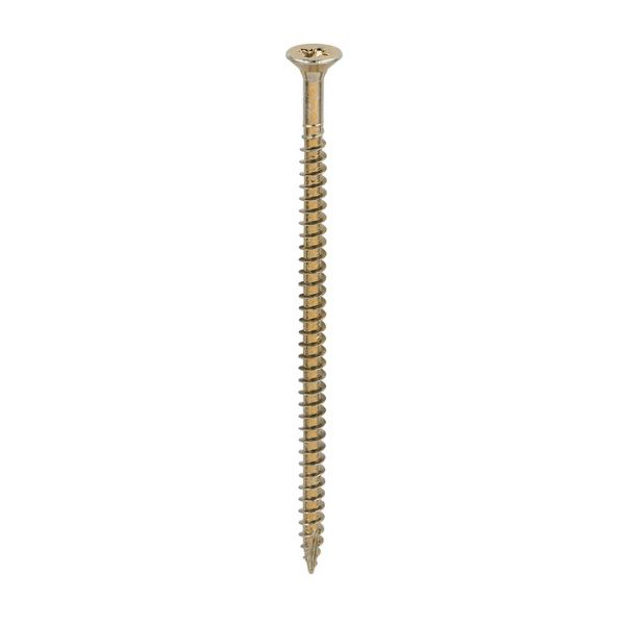 Picture of TIMCO CLASSIC COUNTERSUNK SCREW PZ2 YELLOW 4.0 X 80MM (200 PACK)