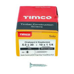 Picture of TIMCO SOLO COUNTERSUNK WOODSCREW PZ2 ZINC 5.0 X 30MM (200 PACK)
