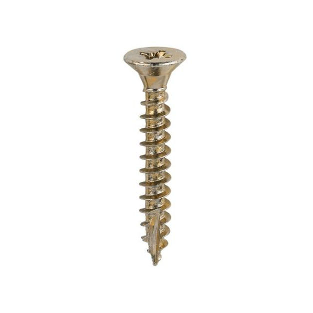 Picture of TIMCO CLASSIC COUNTERSUNK SCREW PZ2 YELLOW 5.0 X 35MM (200 PACK)