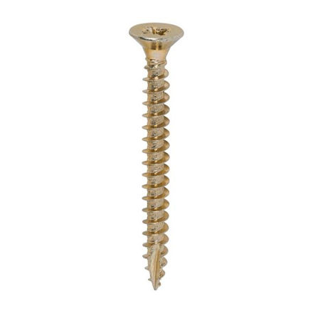 Picture of TIMCO CLASSIC COUNTERSUNK SCREW PZ2 YELLOW 5.0 X 50MM (200 PACK)
