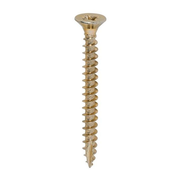 Picture of TIMCO CLASSIC COUNTERSUNK SCREW PZ2 YELLOW 5.0 X 50MM (200 PACK)