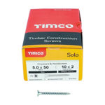 Picture of TIMCO SOLO COUNTERSUNK WOODSCREW PZ2 ZINC 5.0 X 50MM (200 PACK)