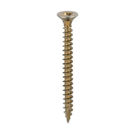 Picture of TIMCO CLASSIC COUNTERSUNK SCREW PZ2 YELLOW 5.0 X 60MM (200 PACK)