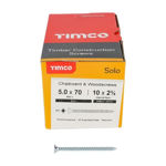 Picture of TIMCO SOLO COUNTERSUNK WOODSCREW PZ2 ZINC 5.0 X 70MM (200 PACK)