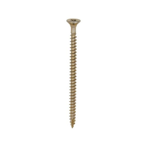 Picture of TIMCO CLASSIC COUNTERSUNK SCREW PZ2 YELLOW 5.0 X 80MM (200 PACK)