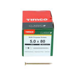 Picture of TIMCO CLASSIC COUNTERSUNK SCREW PZ2 YELLOW 5.0 X 80MM (200 PACK)
