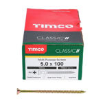 Picture of TIMCO CLASSIC COUNTERSUNK SCREW PZ2 YELLOW 5.0 X 100MM (100 PACK)