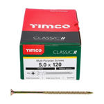 Picture of TIMCO CLASSIC COUNTERSUNK SCREW PZ2 YELLOW 5.0 X 120MM (100 PACK)