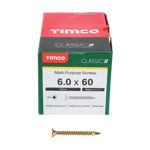 Picture of TIMCO CLASSIC COUNTERSUNK SCREW PZ3 YELLOW 6.0 X 60MM (200 PACK)